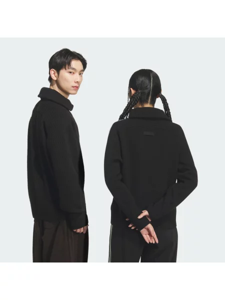 Dzianinowy sweter Adidas Originals czarny