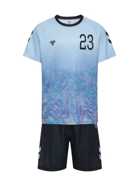 Hummel Costum de trening azuriu / mov lavandă / roz pal negru