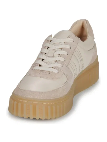 Čipkované tenisky Clarks biela