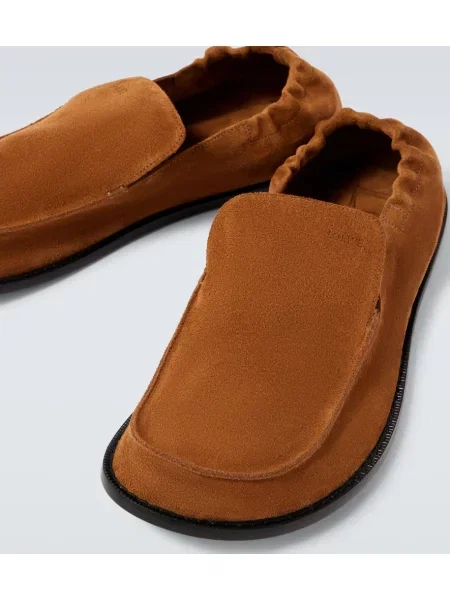 Pantofi loafer Loewe din piele de căprioară maro