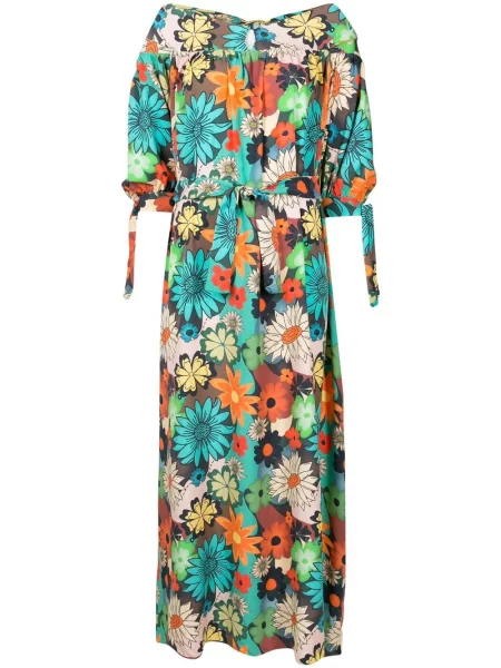 Rochie Amir Slama cu model floral cu imagine de costum