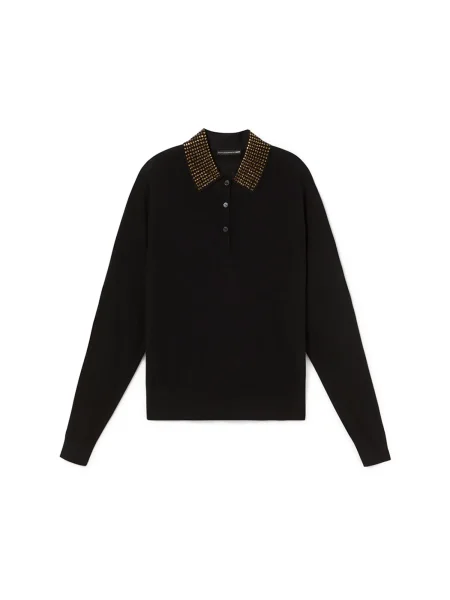 Lola Casademunt Pulover auriu negru