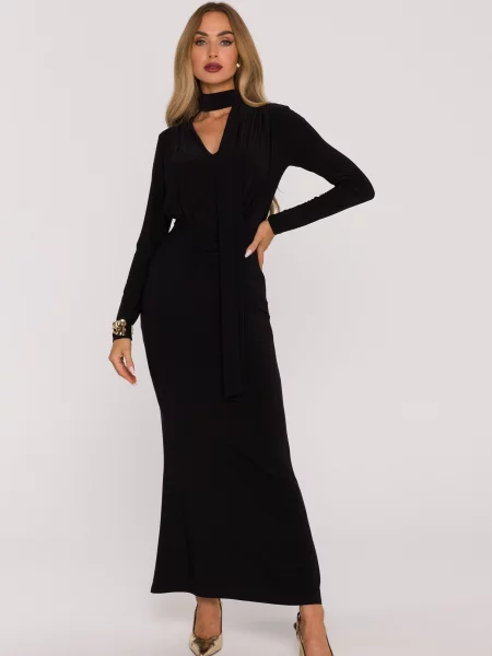 Rochie maxi Made Of Emotion eleganta negru