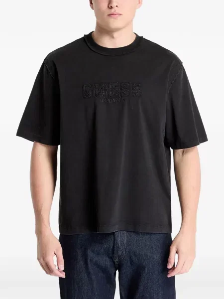 Tricou Guess cu autograf negru
