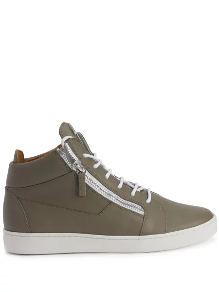 Sneakerși Giuseppe Zanotti Frankie din piele verde