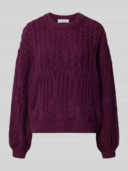 Sweter dzianinowy o kroju relaxed fit z mieszanki bawełny model Marisela' Msch Copenhagen