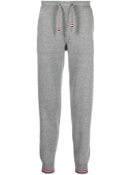 Pantaloni Thom Browne din cașmir gri