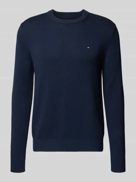 Dzianinowy sweter Tommy Jeans niebieski