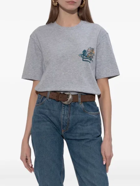 Tricou Etro cu imagine gri
