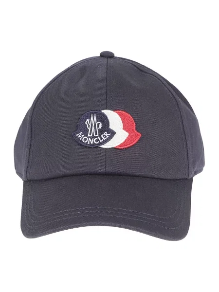 Czapka z daszkiem Moncler niebieska