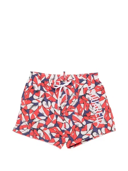 Kupaće gaće Dsquared2 s printom crvena