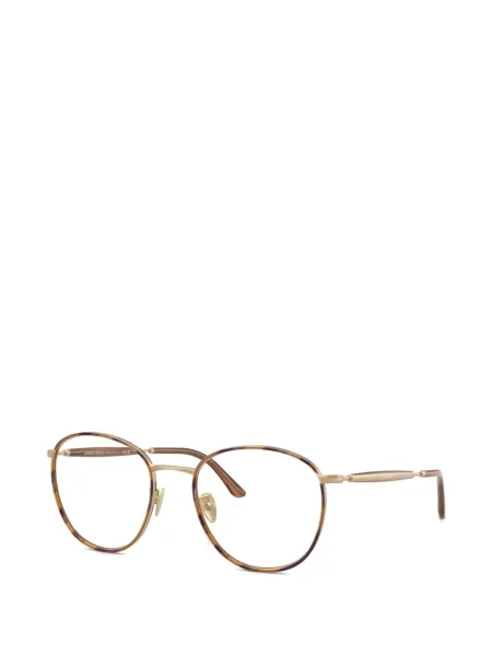 Ochelari de soare rotunzi Giorgio Armani auriu