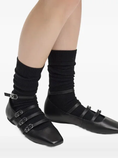 Balerini Karl Lagerfeld cu cataramă negru