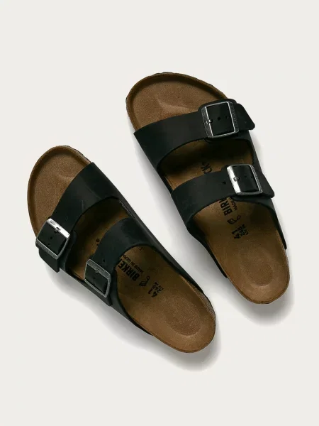 Șlapi Birkenstock Arizona Leoi Regular negru