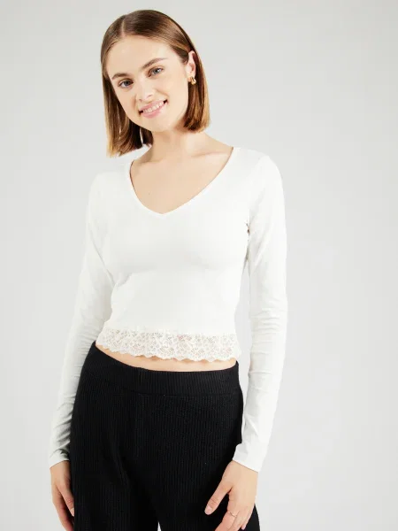 ABOUT YOU Tricou Sofia negru alb