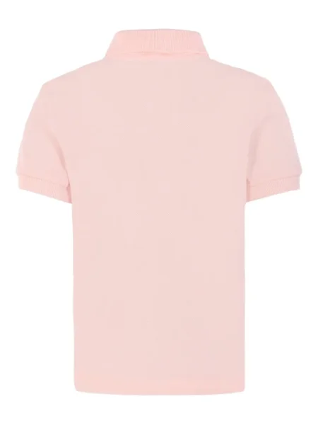 Koszulka polo dziecięca Lacoste różowa