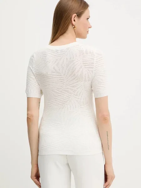 Morgan tricou MPALM bej MPALM alb