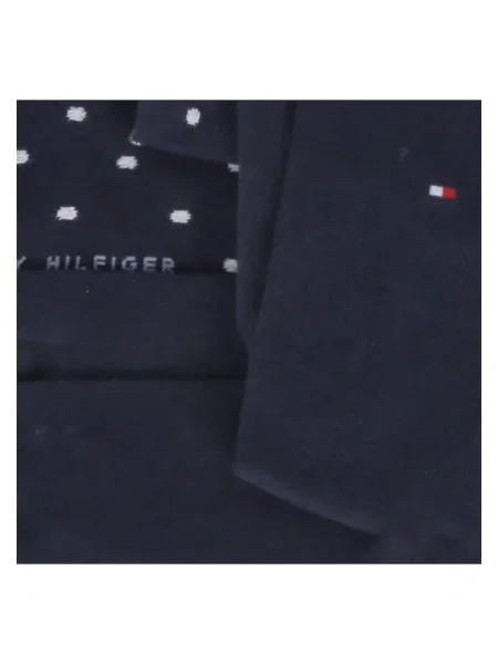 Tommy Hilfiger Underwear Nogavice temno modra / rdeča bela