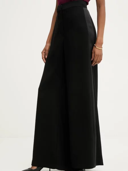 Answear.LAB pantaloni lat high waist negru