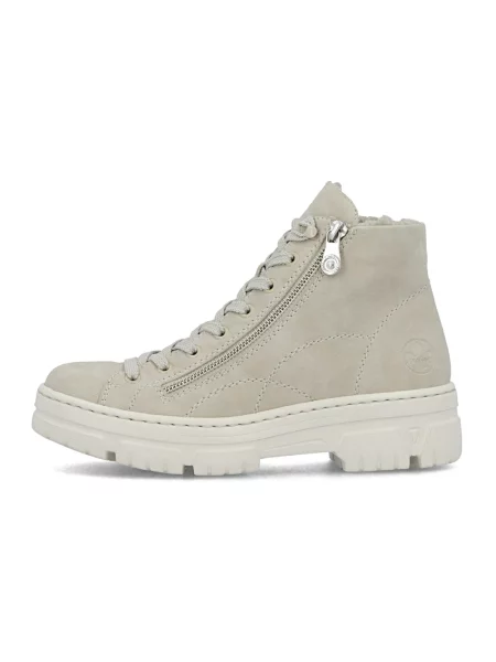 Buty do kostki Rieker sznurowane szare