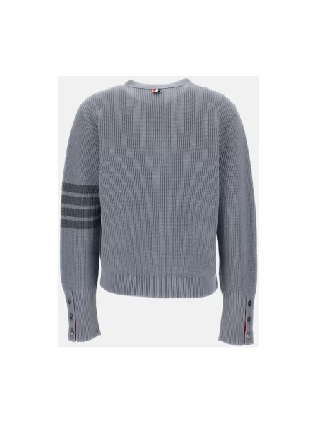 Kardigan Thom Browne z dekoltem w serek szary