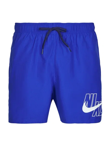 Férfi Nike Logo Solid 5" Volley játék királyi színű úszónadrág. Méret: S fehér