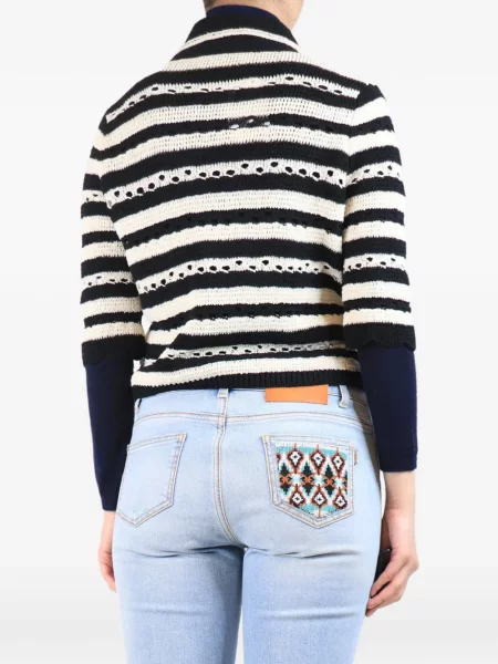 Ριγέ ζακέτα Sonia Rykiel μαύρο