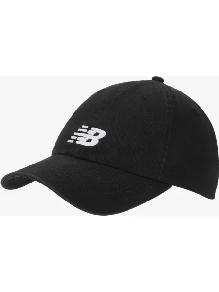 Czapka z daszkiem New Balance 6 Panel Chain Stitch Logo czysty czarny