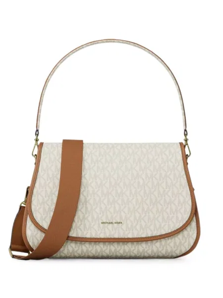 Matlasat geanta crossbody Michael Michael Kors cu autograf maro
