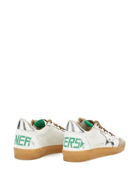 Δερμάτινα sneakers Golden Goose με απλικέ λευκό