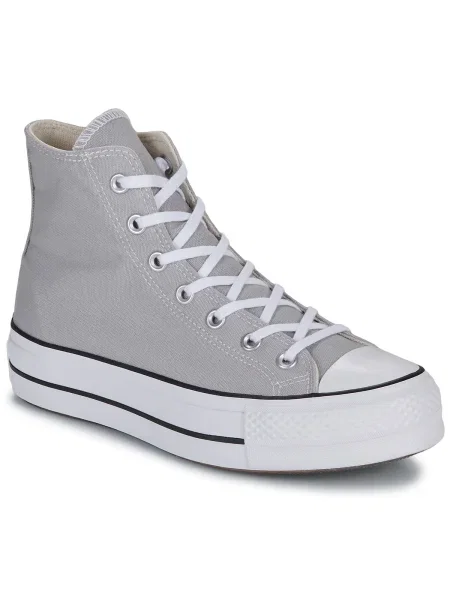 Tenisky Converse Chuck Taylor All Star na platforme sivá