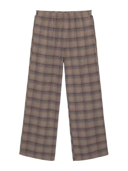 Pull&Bear Hlače marine / brokat rdeča