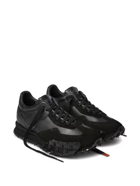 Sneakerși Barracuda din piele negru