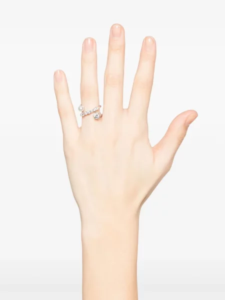 Inel Swarovski argintiu