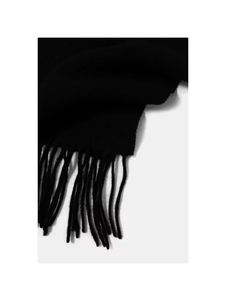 Ader Error szalik wełniany Muffler gładki czarny