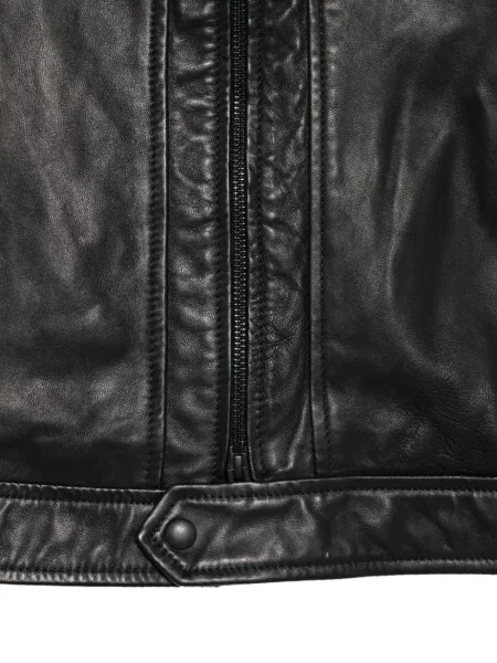 Geanta de piele Allsaints negru