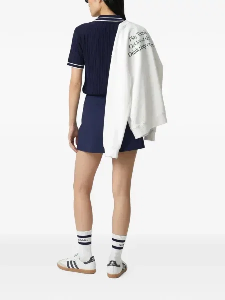 Πλεκτό polo Sporty & Rich μπλε