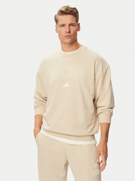 Adidas Hanorac Seasonal Essentials Collegiate French Terry Crew bej