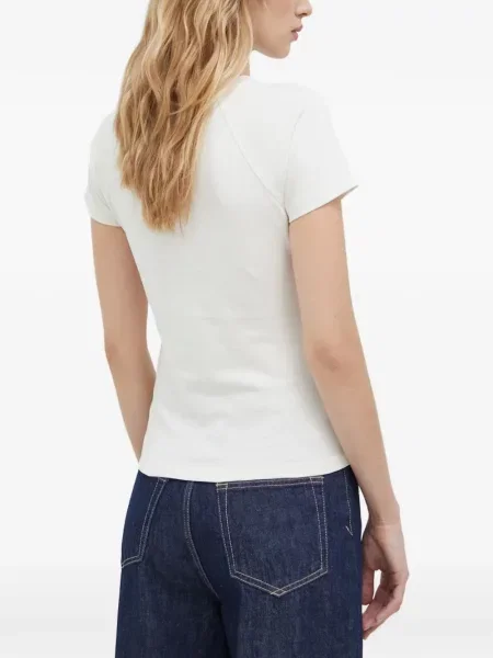 Tricou Samsøe Samsøe cu imagine alb