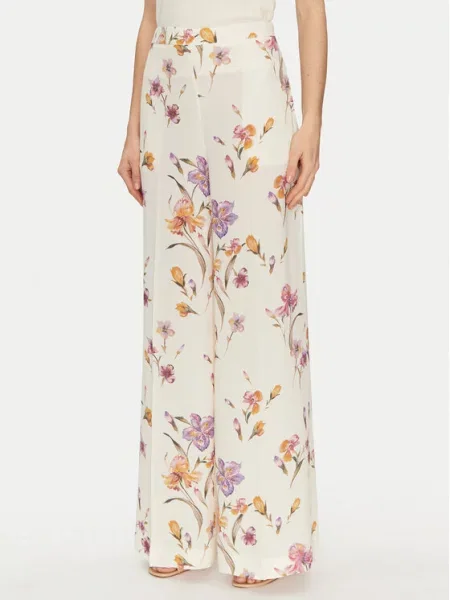 TWINSET Palazzo hlače Écru Wide Leg