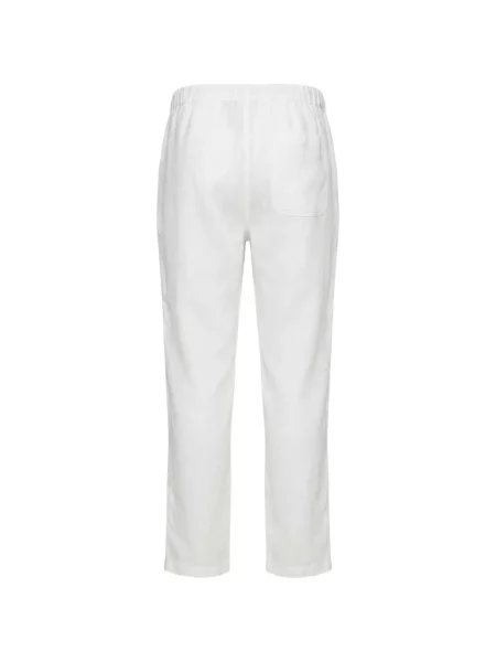 Pantaloni 120% Lino de in cu cordon alb