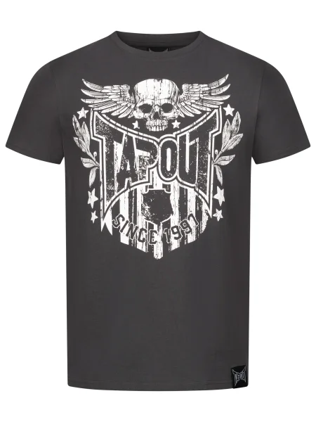 Tapout Tricou WESTLAKE gri metalic alb