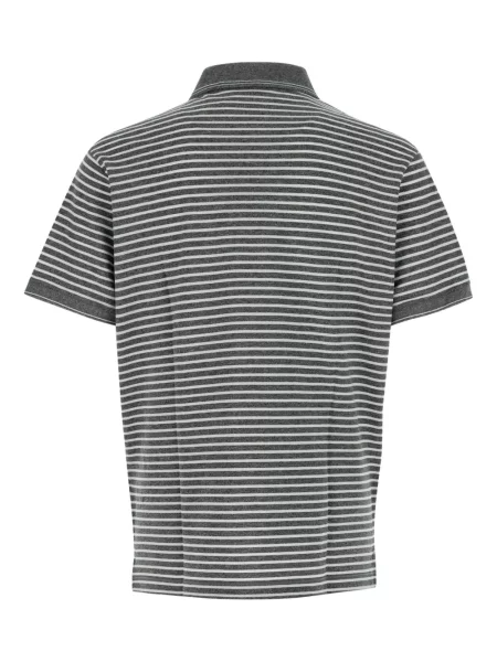 Ριγέ polo Paul & Shark μαύρο