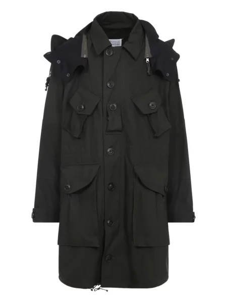 Geacă Maison Margiela cu glugă negru
