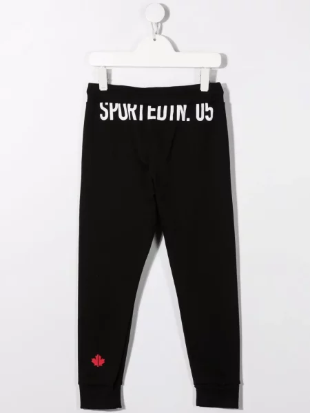 Spodnie dresowe dziecięce Dsquared2 czarne