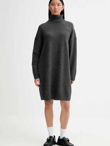 Рокля с вълна Marc O'Polo сиво