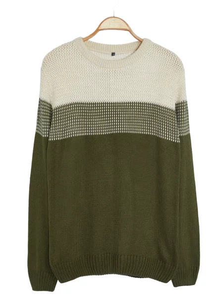 Trendyol Pulover deschis / oliv bej