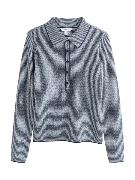 Next Tricou bleumarin alb