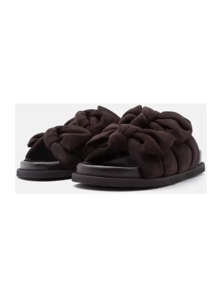 Klapki Copenhagen Shoes zamszowe brązowe
