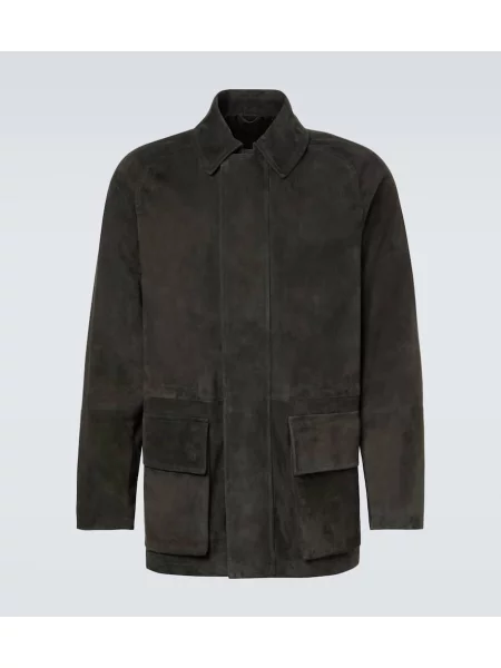 Jakna Saman Amel iz semiša siva